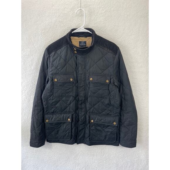J.Crew Greyson Quilted Jacket Men’s Black Lightweight Casual Outerwear Size M - Picture 2 of 10